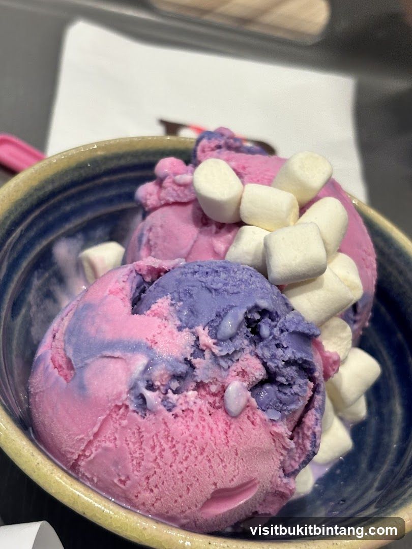 Ice Cream with Marshmallows