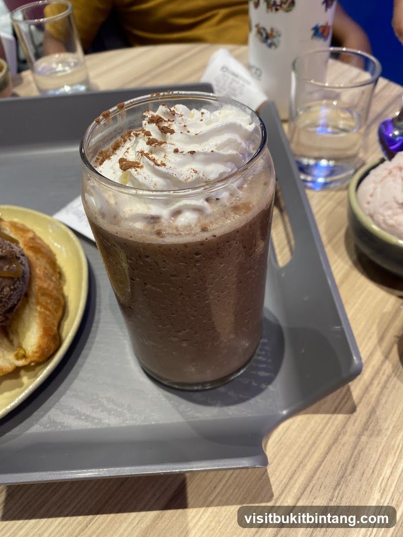 Chocolate Frappe with Whipped Cream