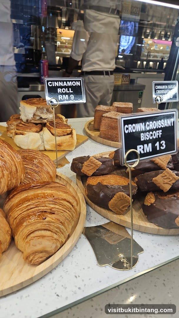 Pastries on display