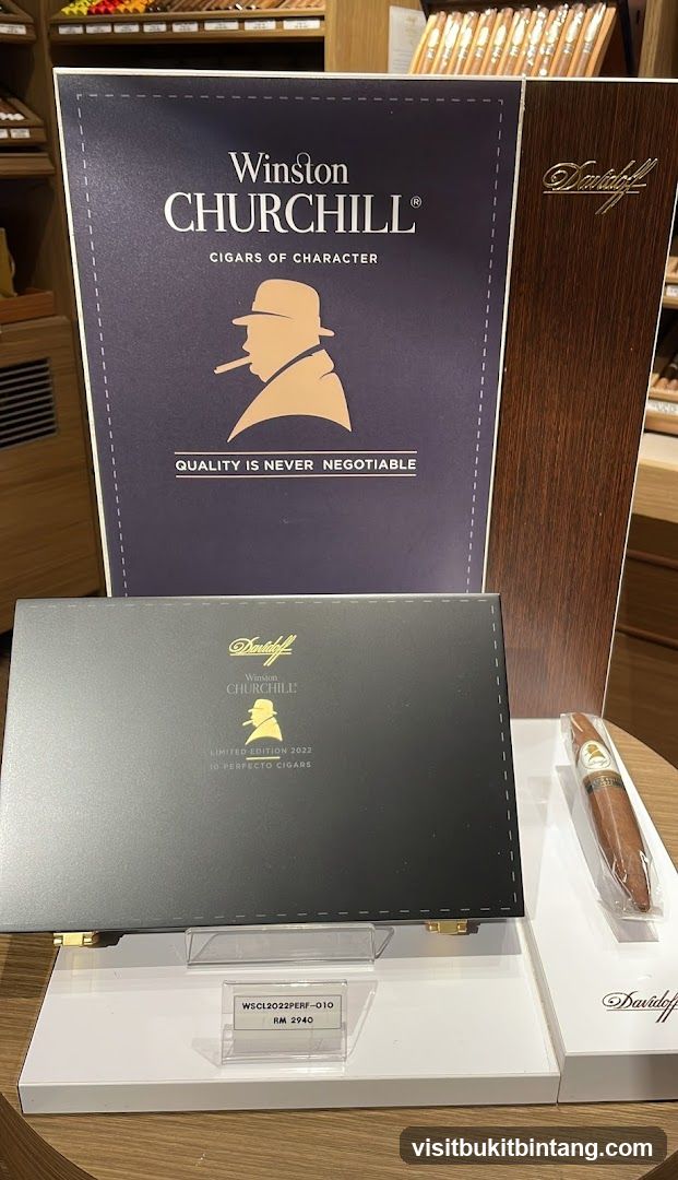 Winston Churchill Cigars Display