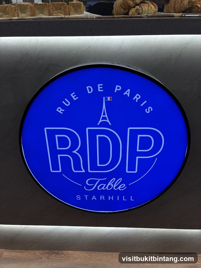 Rue de Paris RDP Table Sign