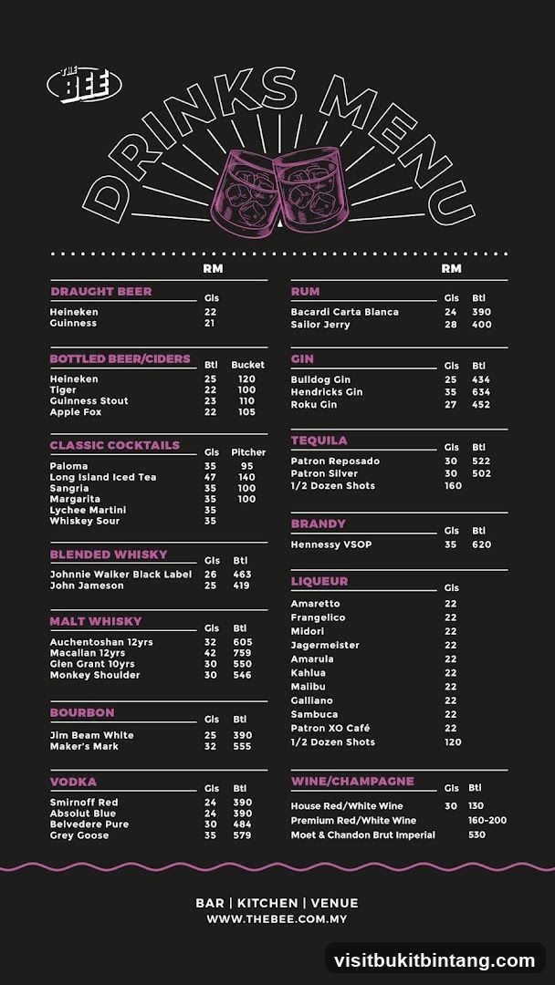 DRINKS MENU