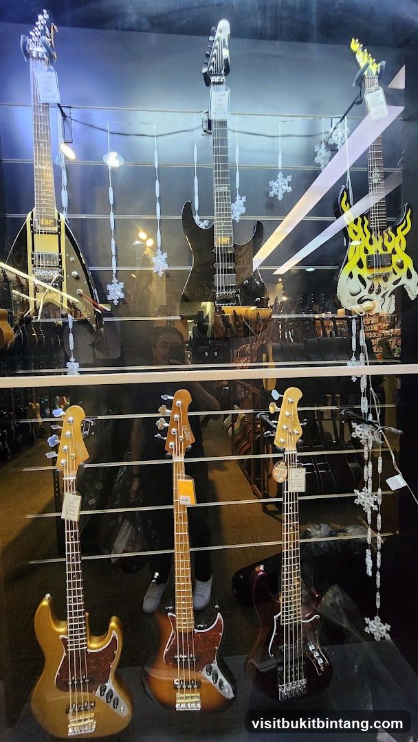 Guitars in a Display Window