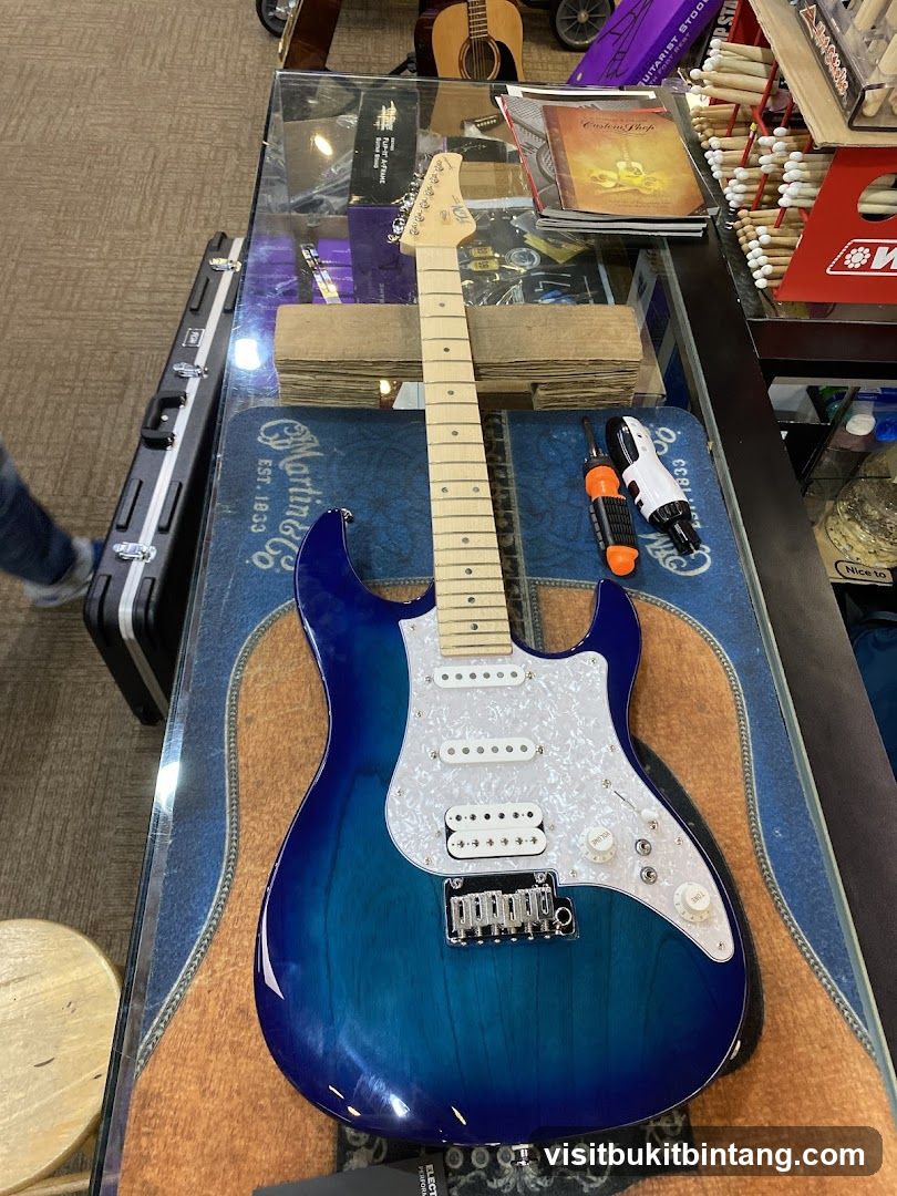 Electric Guitar on Display