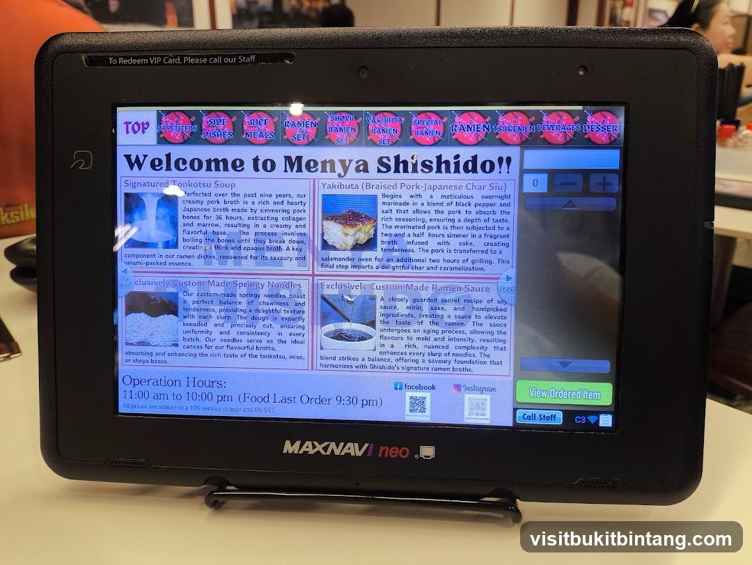Digital Menu