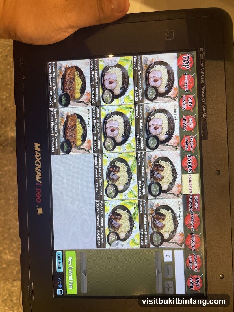 Ramen Menu