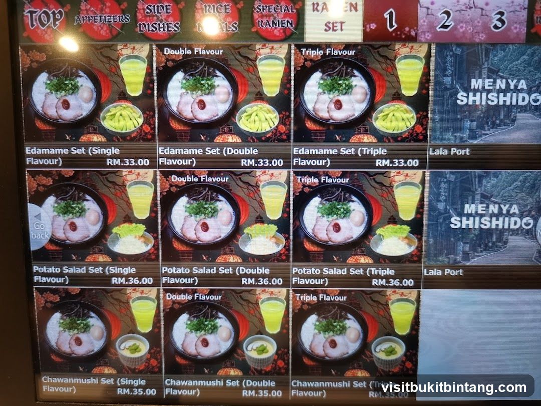 Ramen Menu