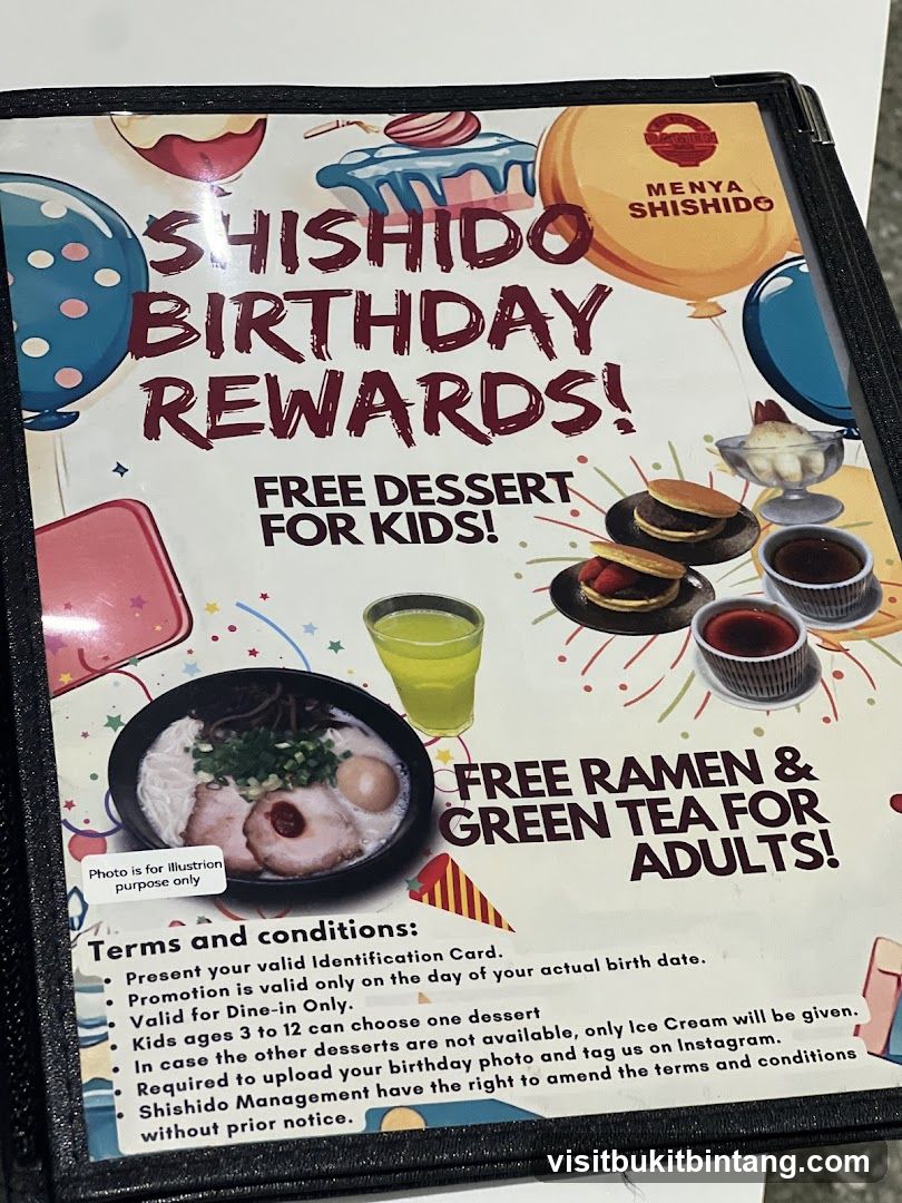 Shishido Birthday Rewards