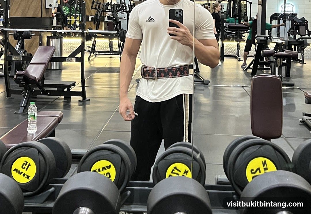Gym Interior with Dumbbells