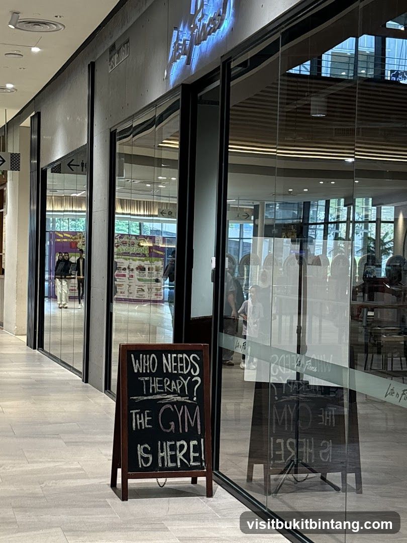 Gym Entrance with Chalkboard Sign