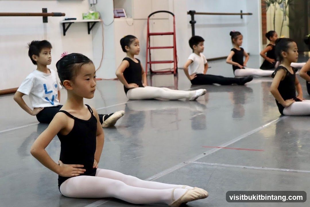 Children practicing ballet