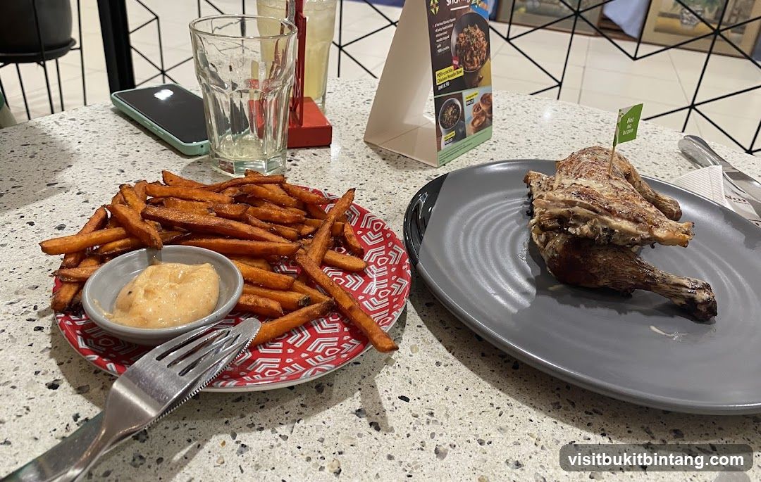 Roasted Chicken and Sweet Potato Fries