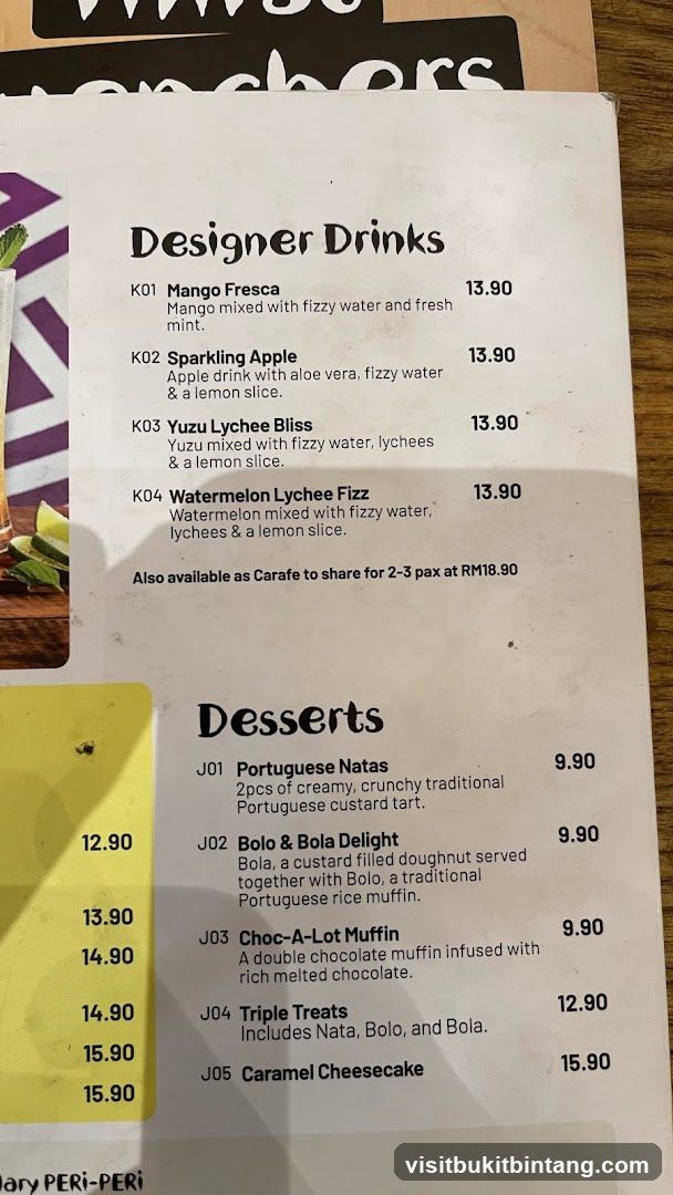 Designer Drinks and Desserts