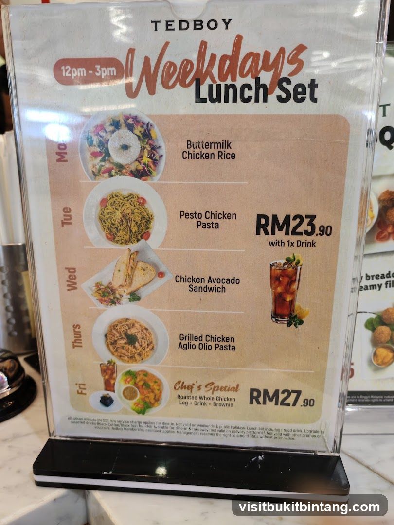 TEDBOY Weekdays Lunch Set