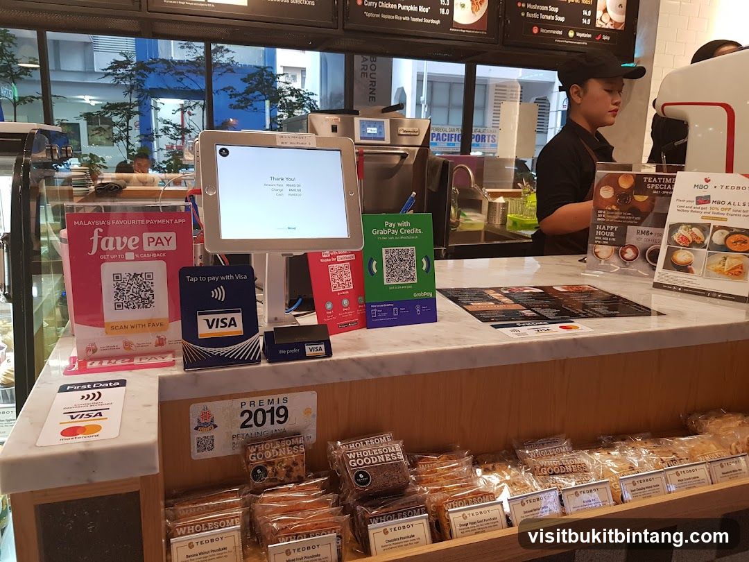 Payment Counter with Baked Goods