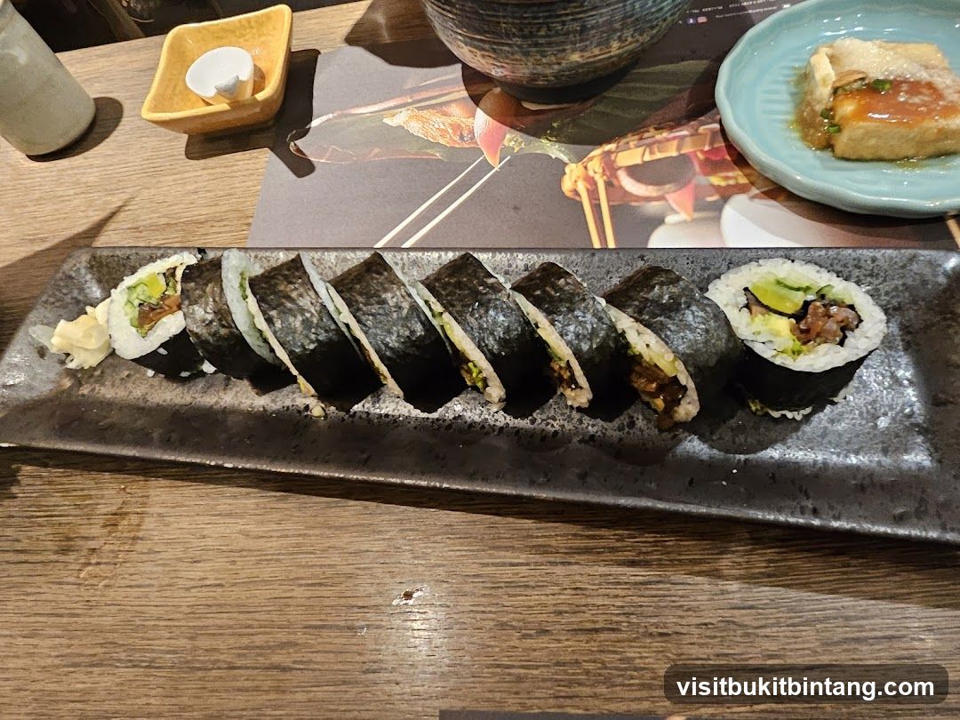 Sushi Rolls and Appetizer