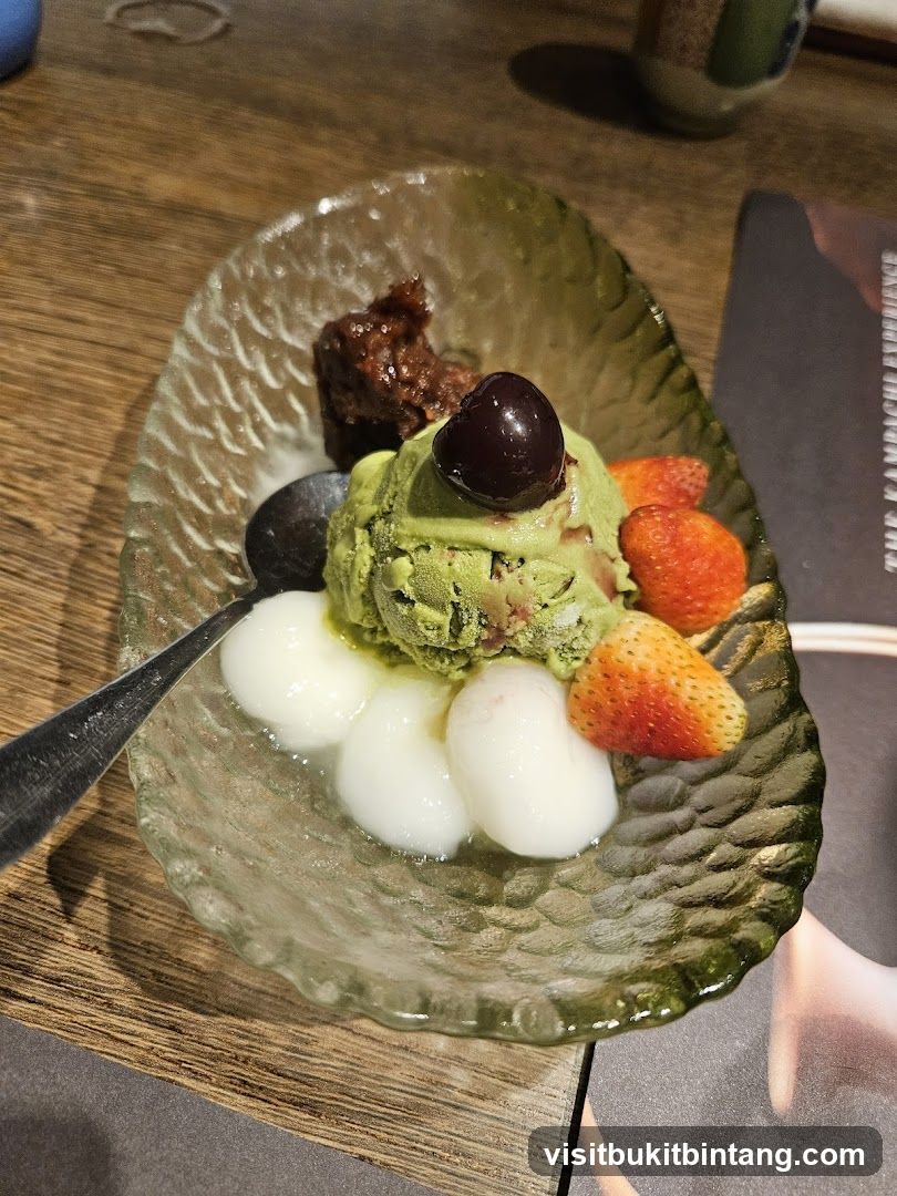Green Tea Ice Cream Dessert