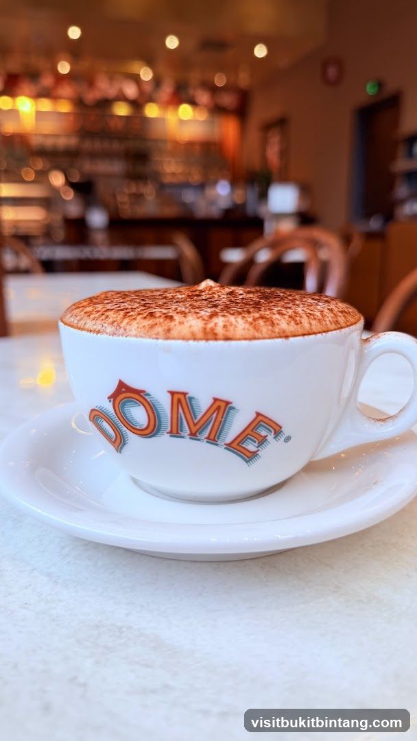 Cappuccino with DOME logo