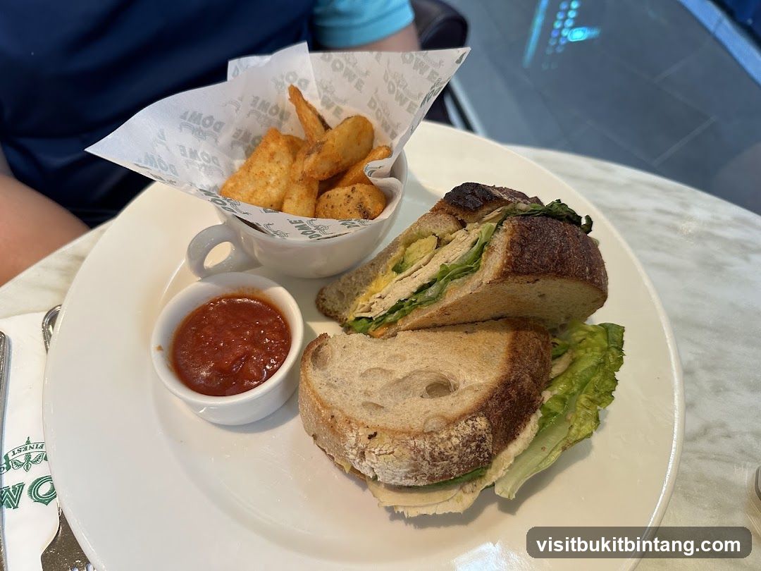 Sandwich with Fries and Dip