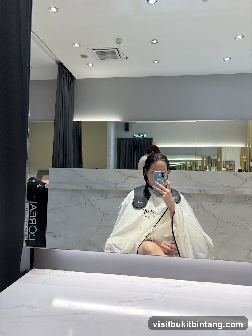 Salon Interior with Client