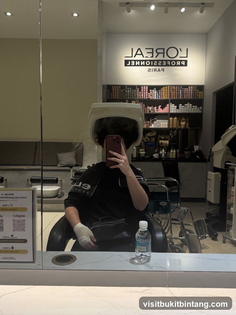 Salon Interior with L'Oréal Professional Branding