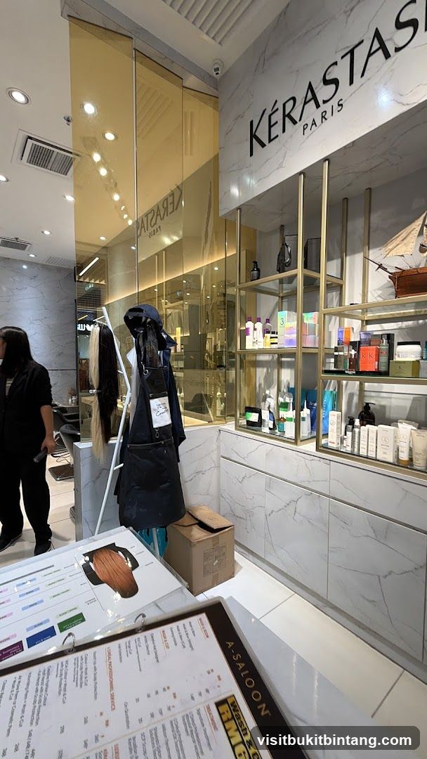 Hair Salon Interior with Products