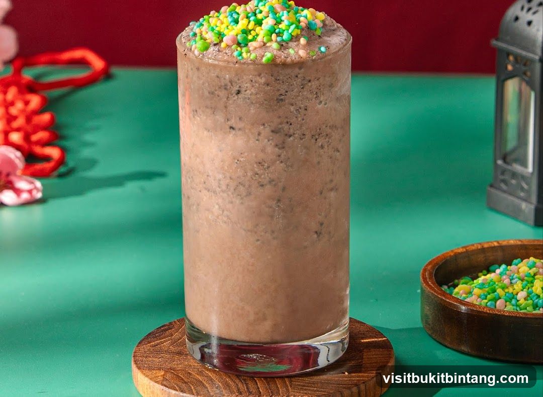 Chocolate Frappe with Sprinkles