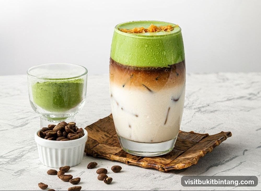 Matcha and Coffee Drink