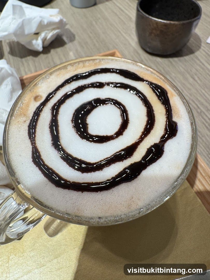 Mocha with Chocolate Swirl