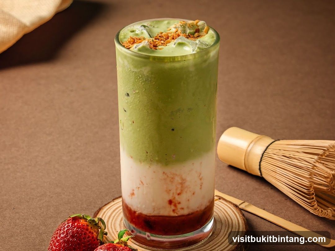 Matcha Strawberry Drink