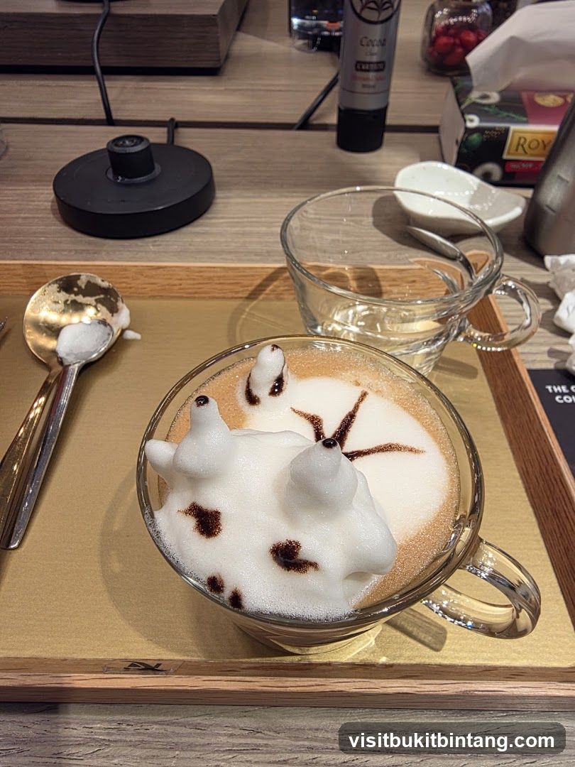 Latte with Animal Foam Art
