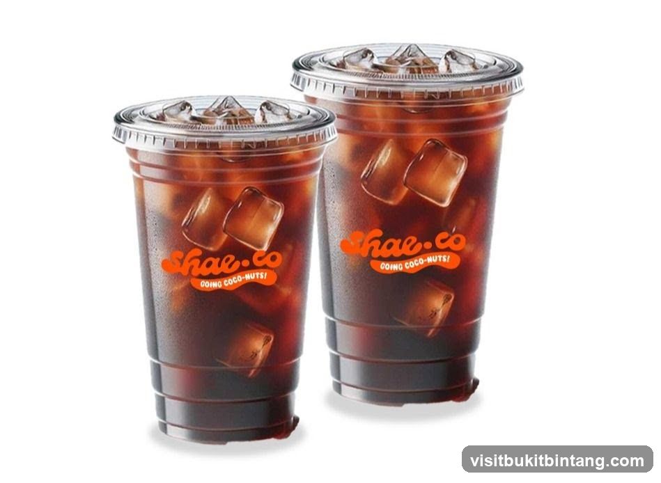 Two iced coffee drinks