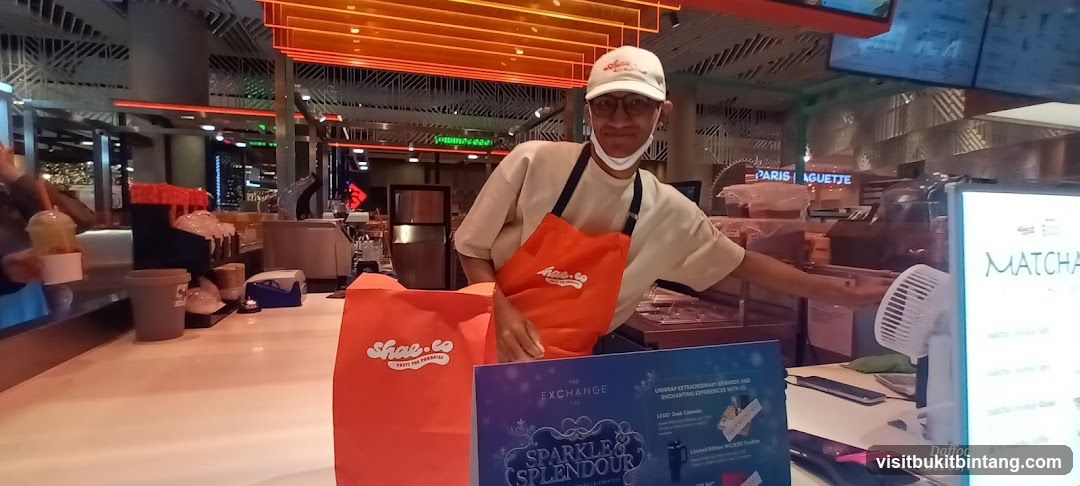 Staff at a counter