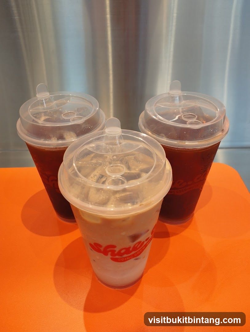 Three Iced Drinks