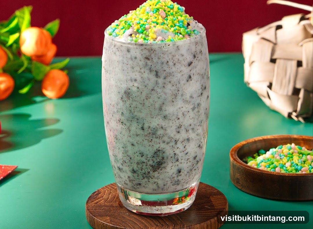 Oreo Milkshake with Sprinkles