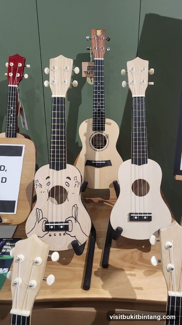 Ukuleles on Display