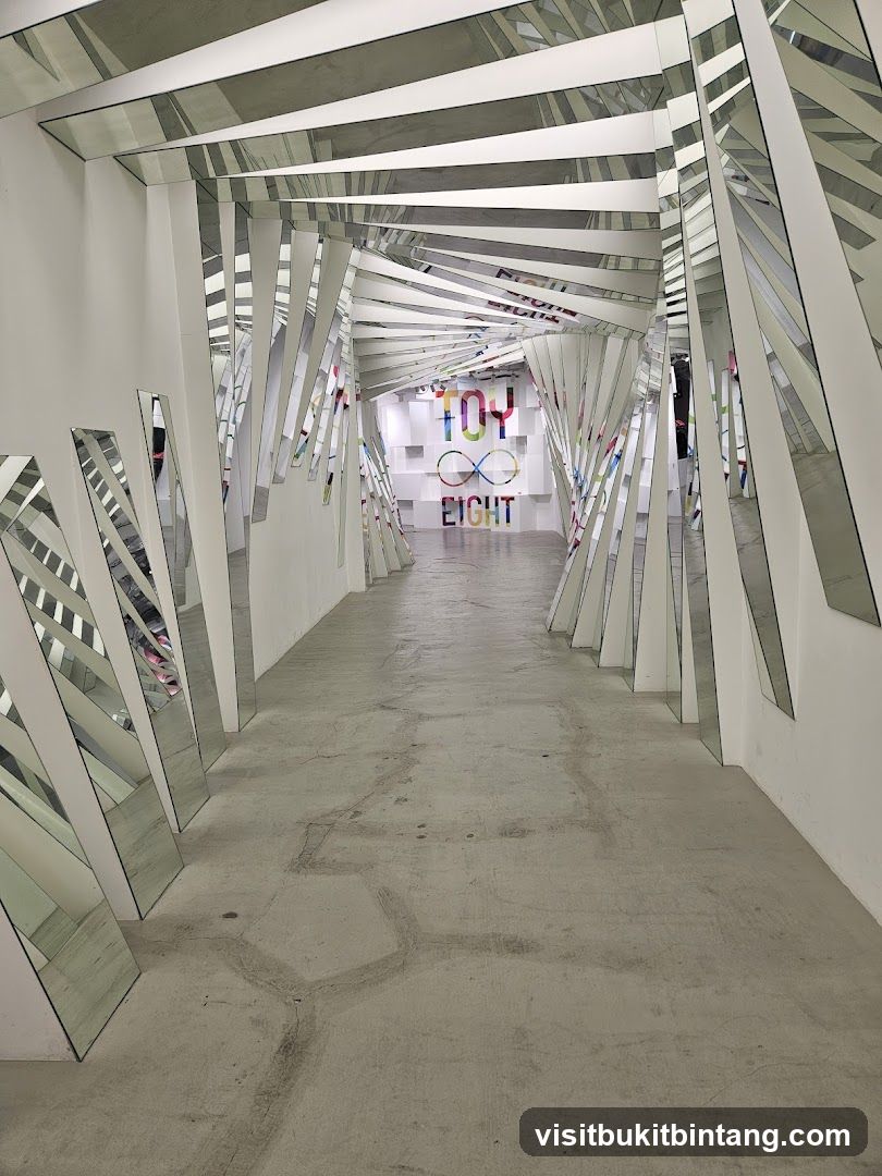 Hallway with Mirrored Walls