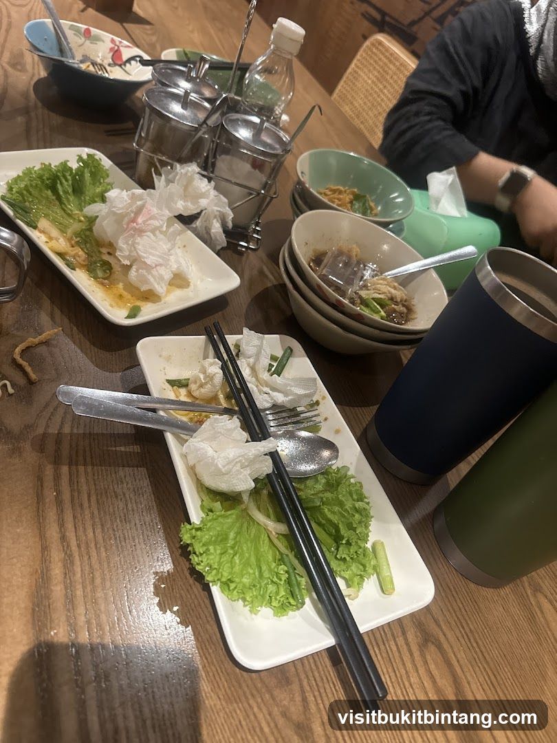 Table after a meal