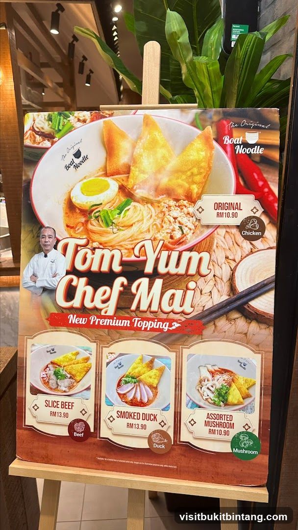 The Original Boat Noodle Menu