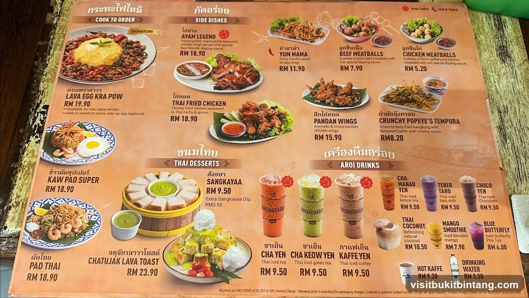 Thai Menu