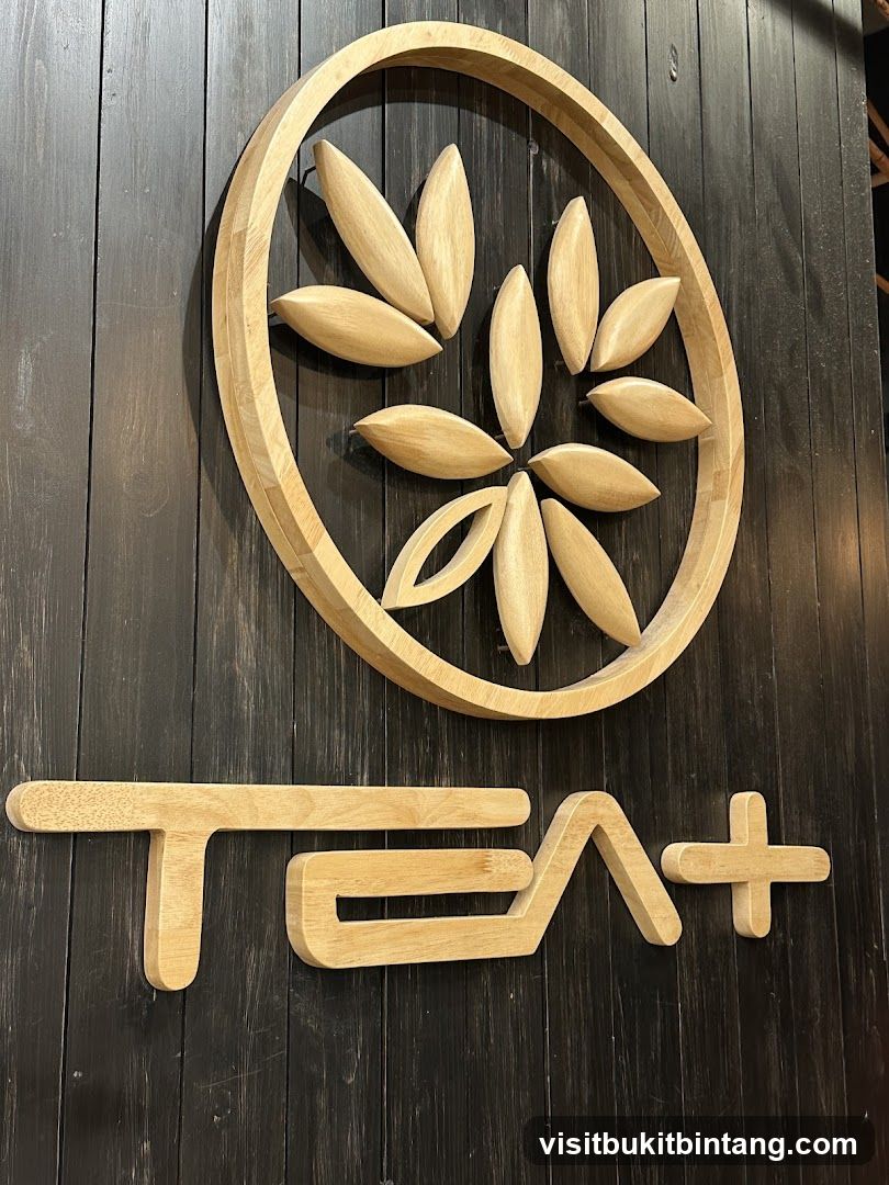 Wooden Logo and Text