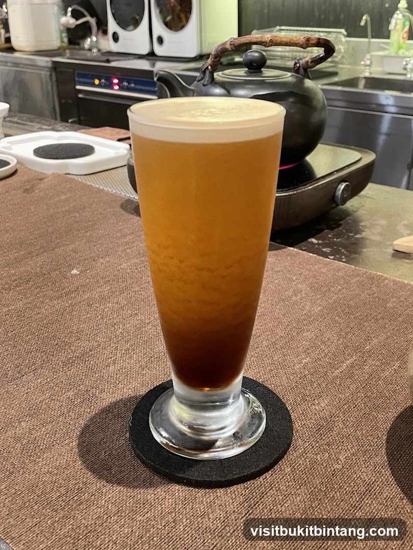 Iced Tea with Foam