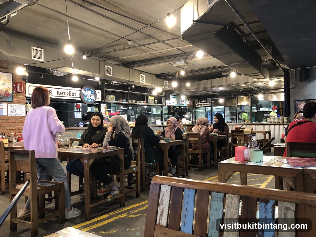 Restaurant Interior with Diners