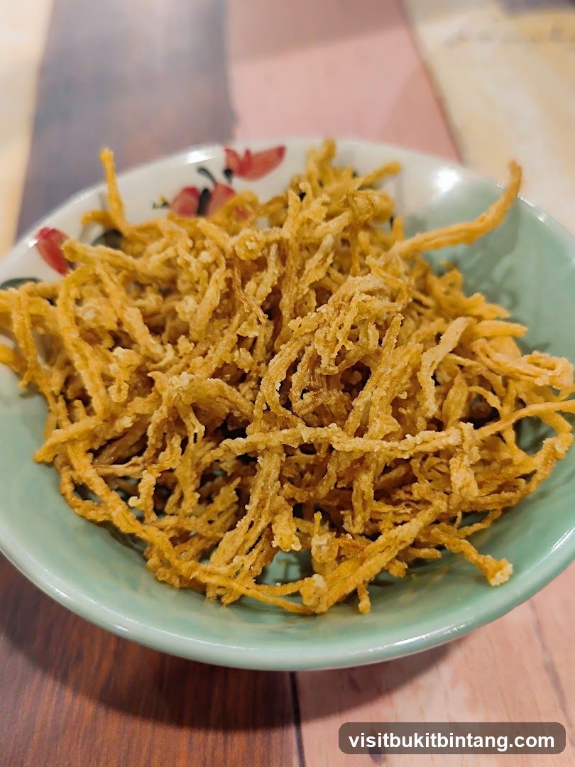 Crispy Fried Enoki Mushrooms