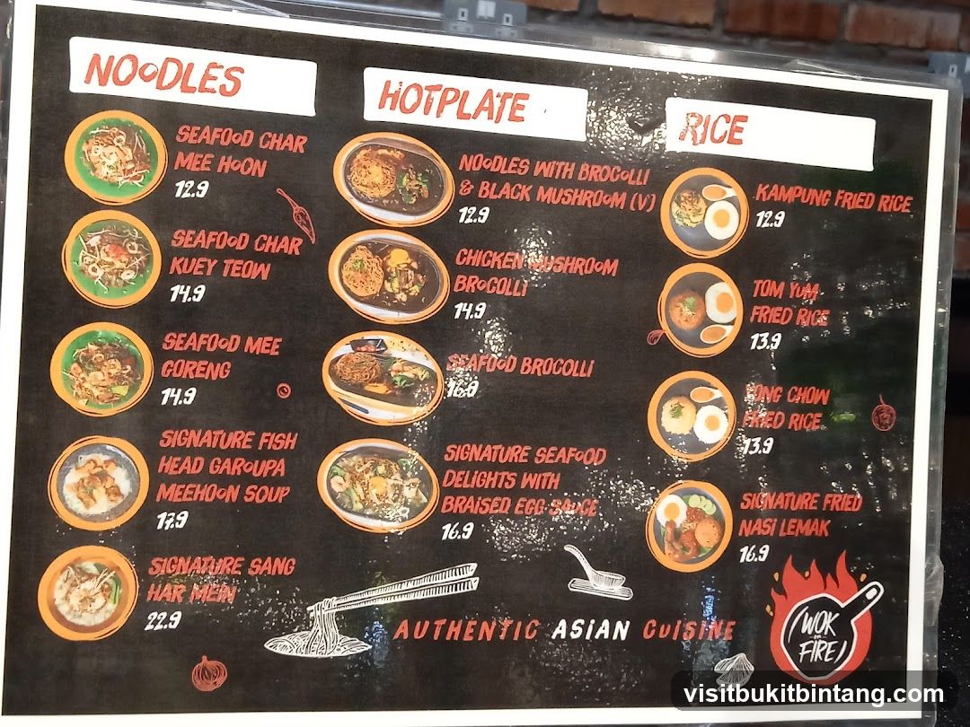 Authentic Asian Cuisine Menu