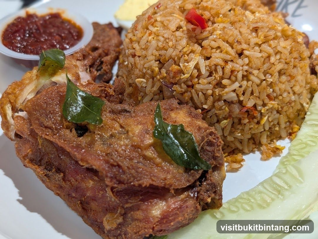 Fried Chicken and Rice