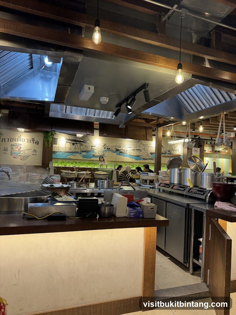 Restaurant Kitchen and Dining Area
