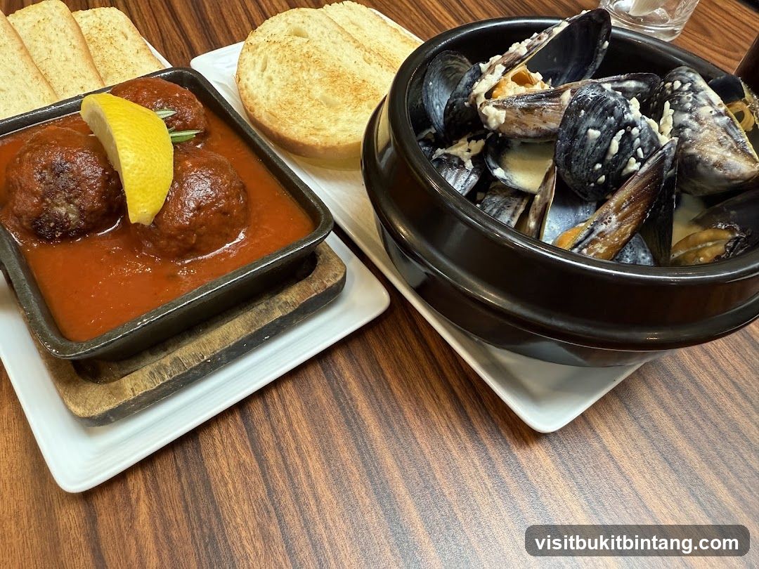 Meatballs and Mussels