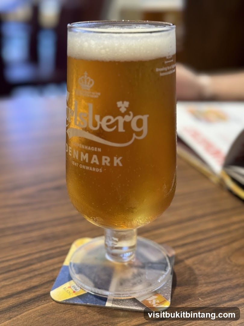 Glass of Carlsberg Beer