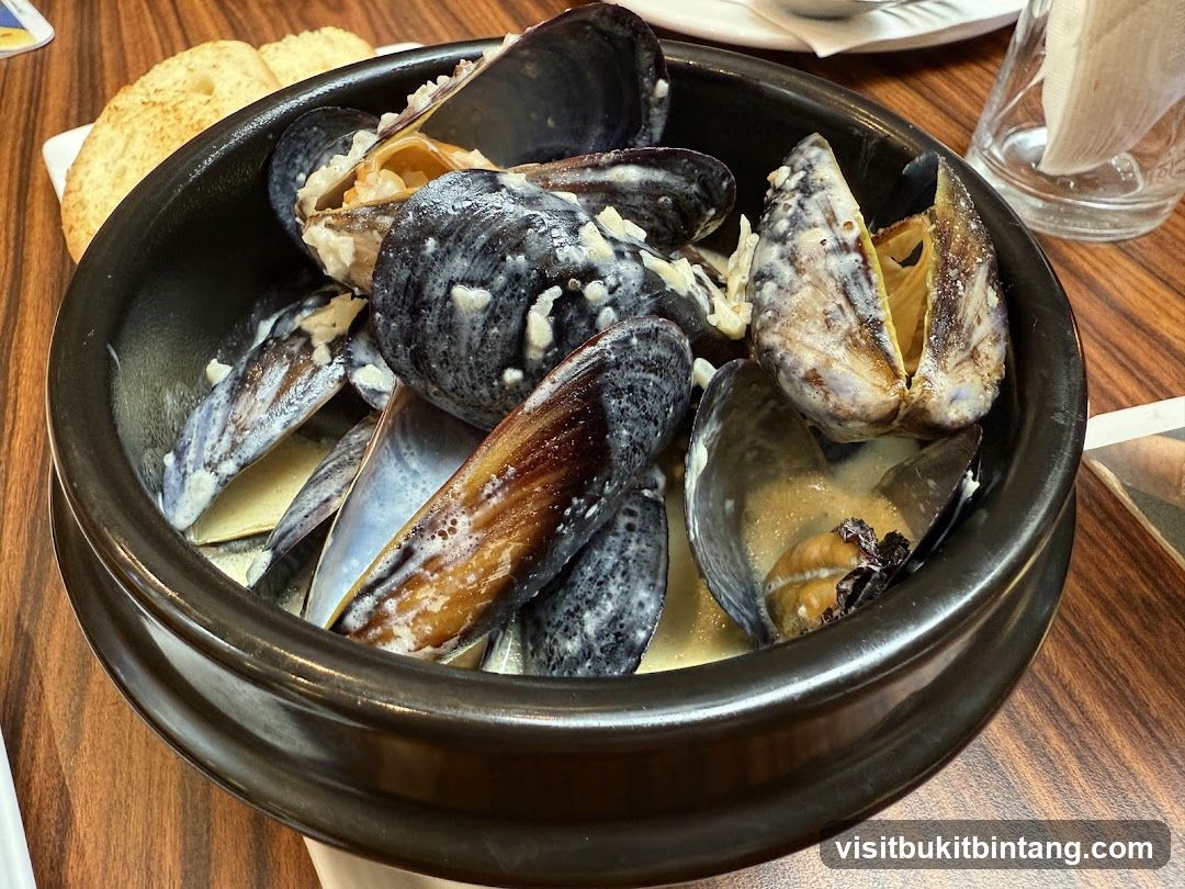 Mussels in Cream Sauce